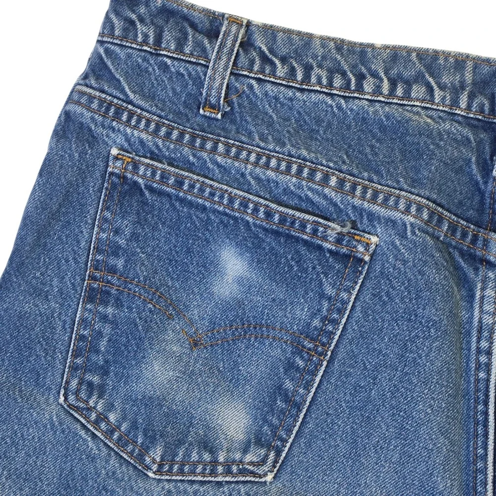 VTG Levi's 517 Jeans 40x32 Orange Tab Bootcut Blue Mens Denim *READ*